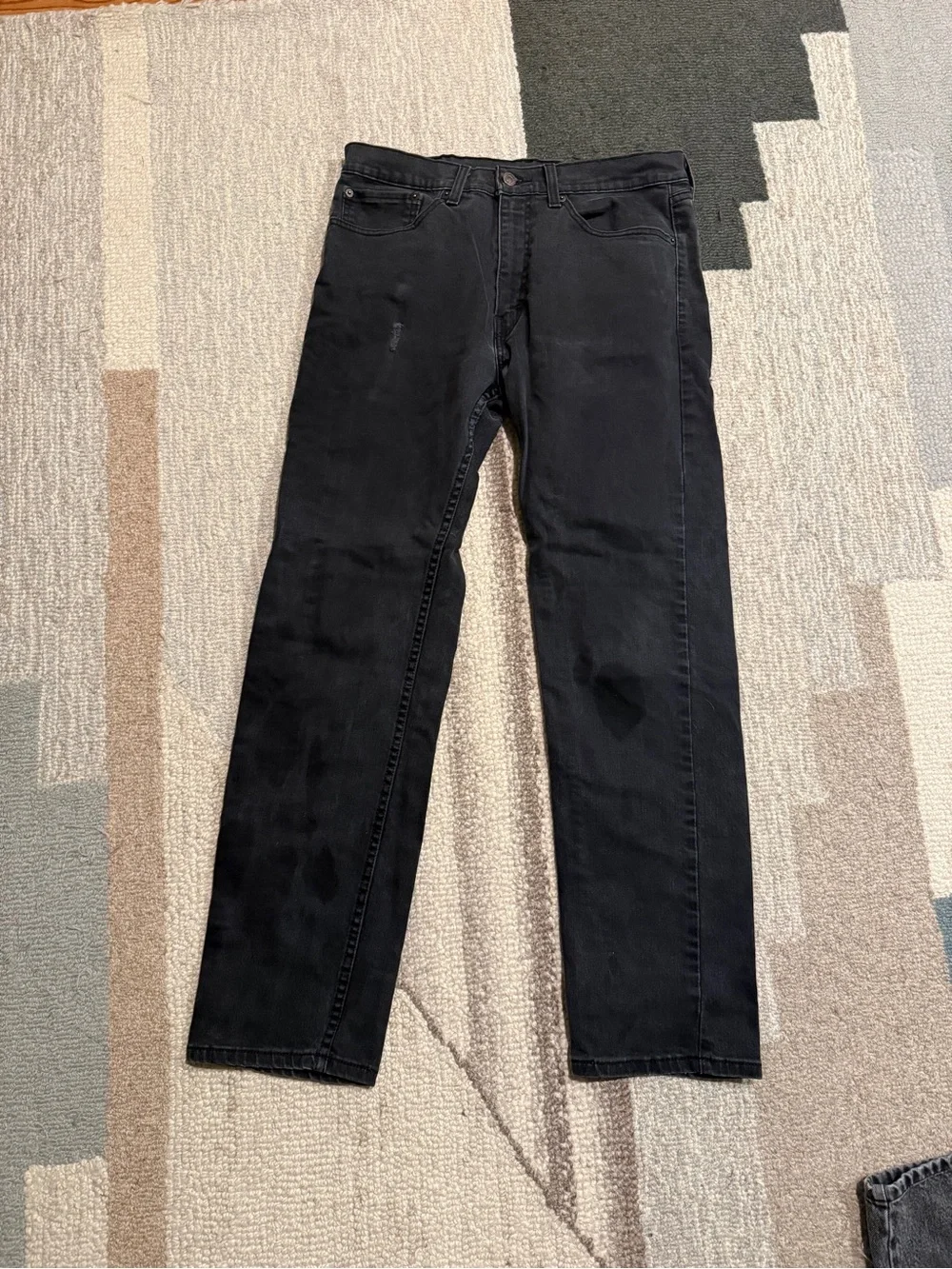Levi's Men's Black Straight Jeans